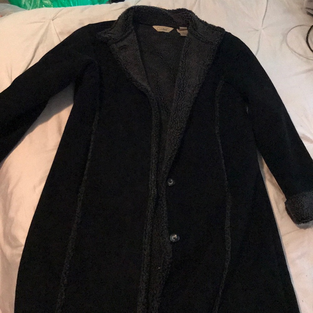 Black lined pea coat